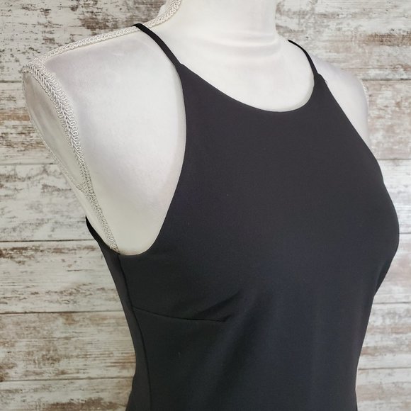 LOVE, NICKIE LEW Black Scalloped Hem Mini Dress - Picture 6 of 12